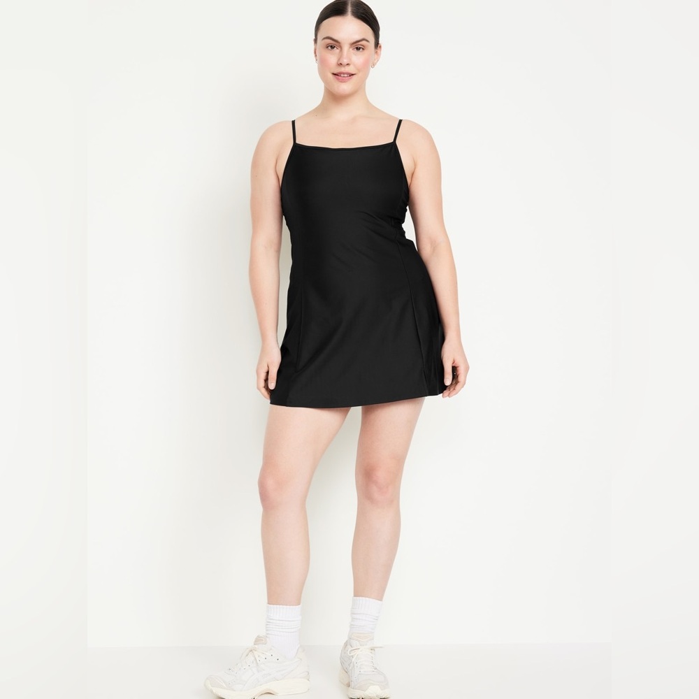 Old Navy Cami Athletic/Tennis Dress Black NWT Size - M